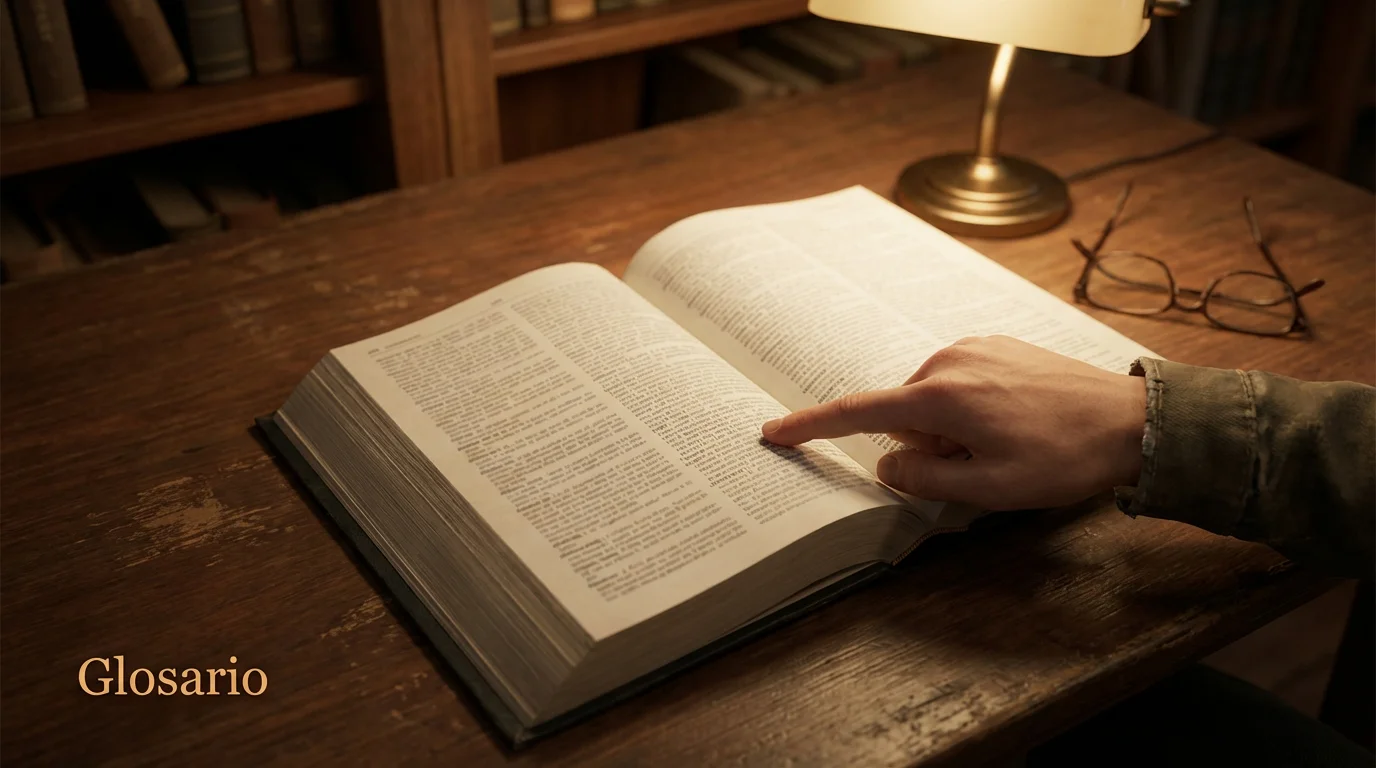 Libro abierto con un diccionario de términos de apuestas deportivas