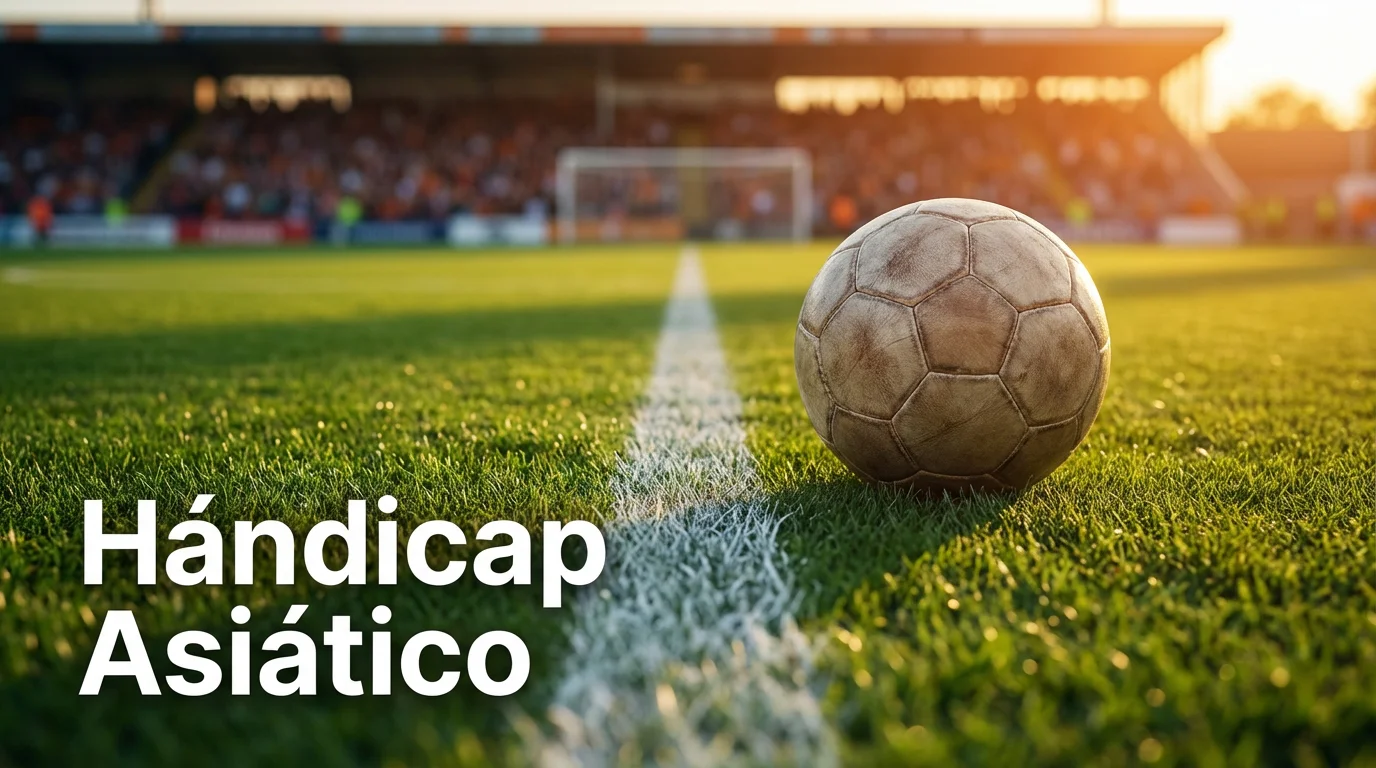 Balón de fútbol sobre el césped de un campo profesional con líneas de cal marcadas